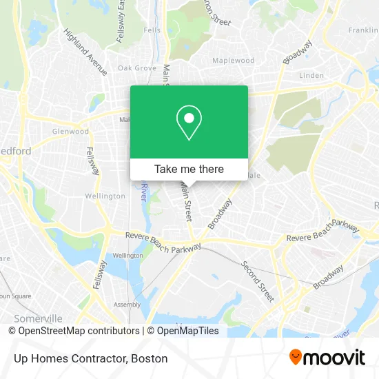 Up Homes Contractor map