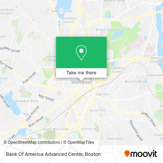 Bank Of America Advanced Center map