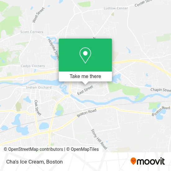 Cha's Ice Cream map