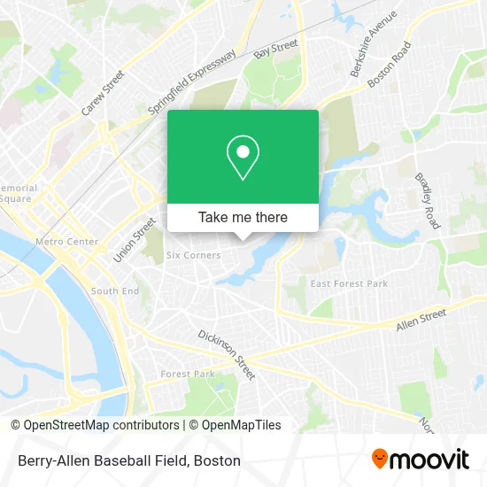 Berry-Allen Baseball Field map