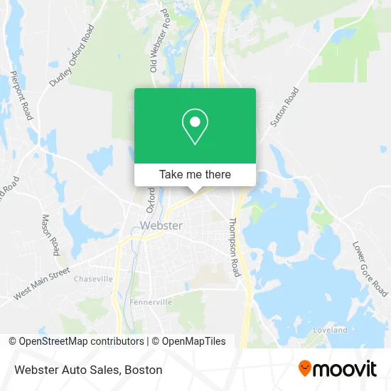 Webster Auto Sales map