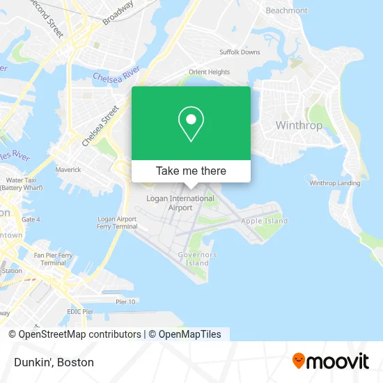 Dunkin' map