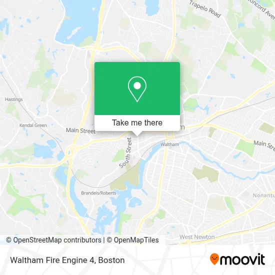 Waltham Fire Engine 4 map