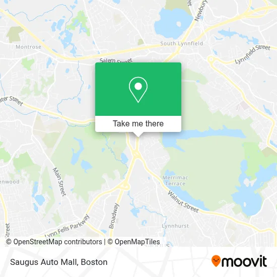 Saugus Auto Mall map