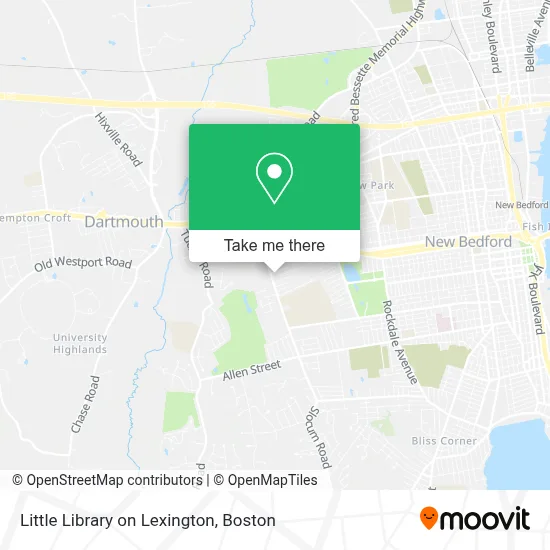 Little Library on Lexington map