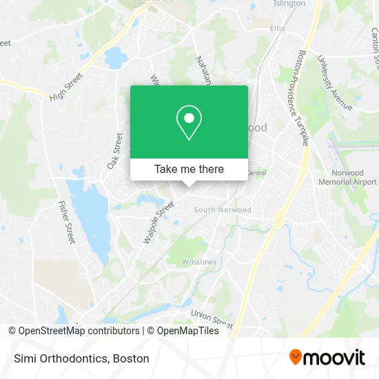 Simi Orthodontics map