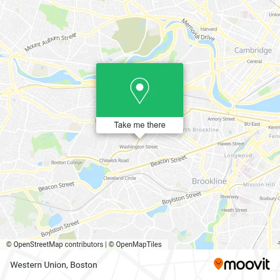 Western Union map