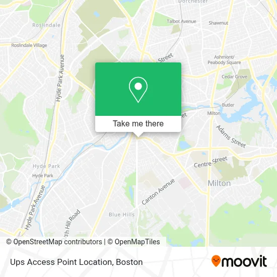 Ups Access Point Location map