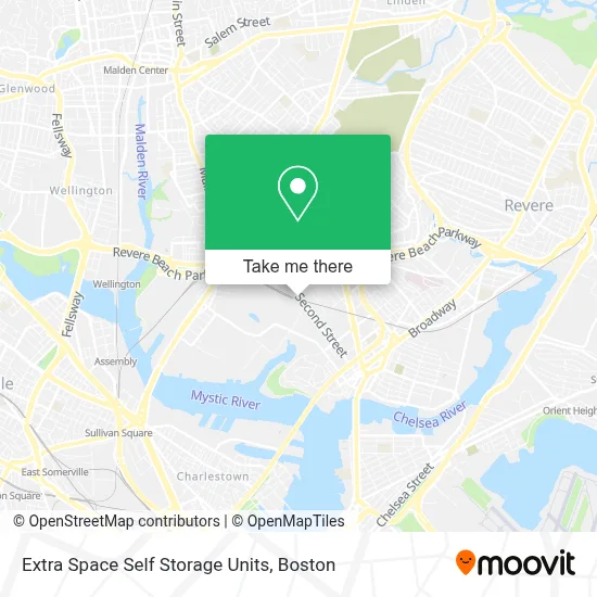 Extra Space Self Storage Units map