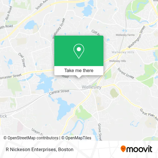 R Nickeson Enterprises map