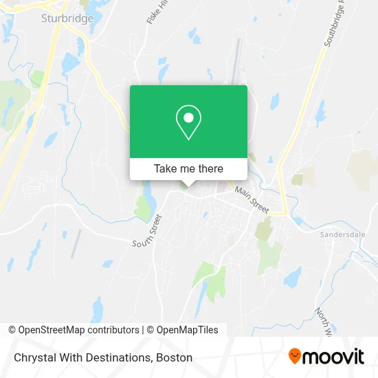 Chrystal With Destinations map