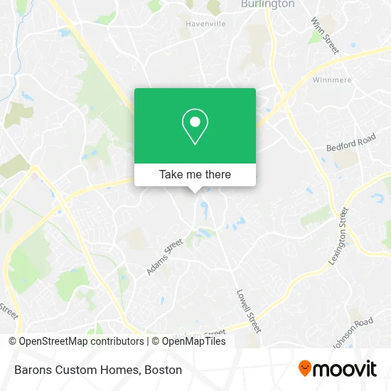Barons Custom Homes map