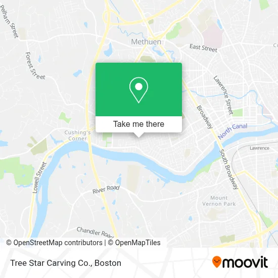 Tree Star Carving Co. map