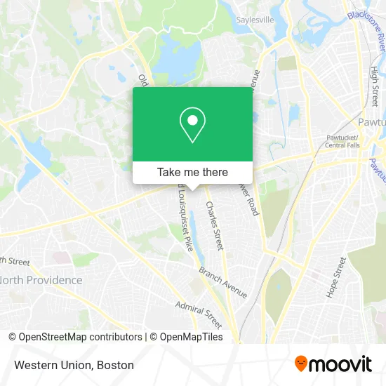 Western Union map