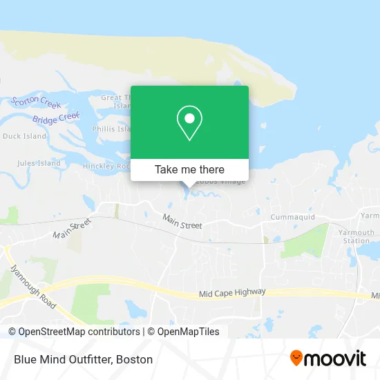 Blue Mind Outfitter map