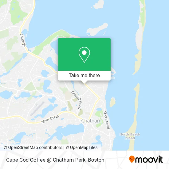 Cape Cod Coffee @ Chatham Perk map