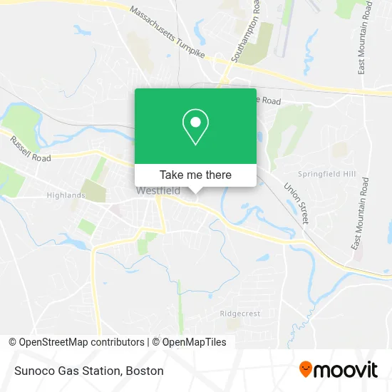 Sunoco Gas Station map