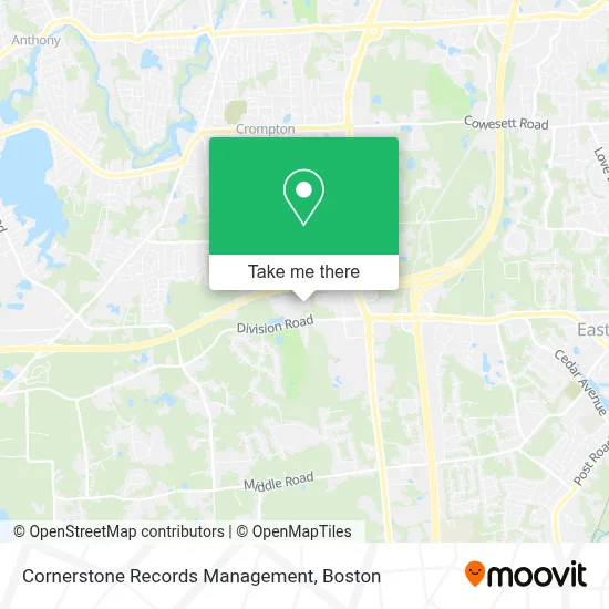 Cornerstone Records Management map