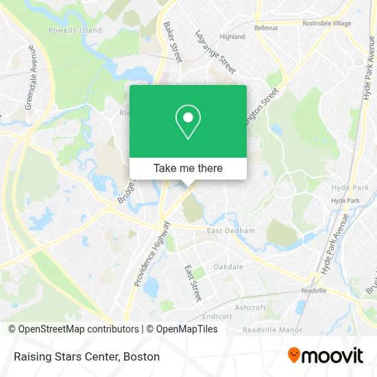Raising Stars Center map