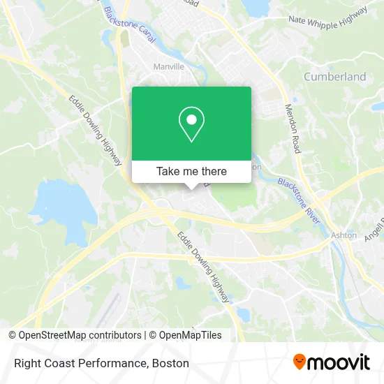 Right Coast Performance map