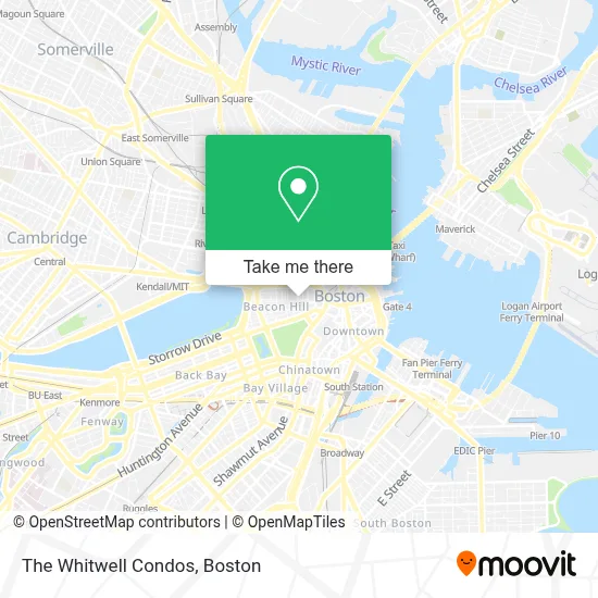 The Whitwell Condos map