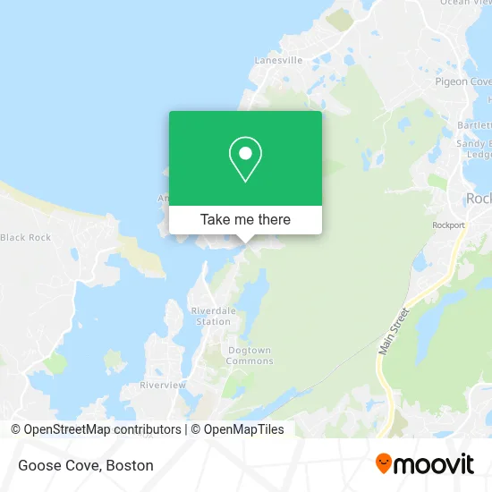 Goose Cove map