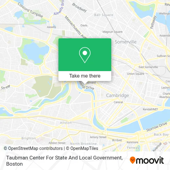 Taubman Center For State And Local Government map