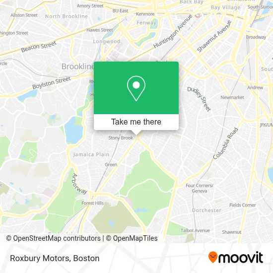 Roxbury Motors map