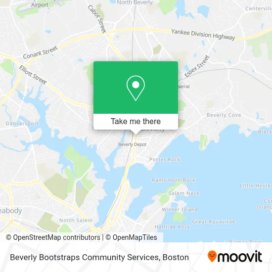 Beverly Bootstraps Community Services map