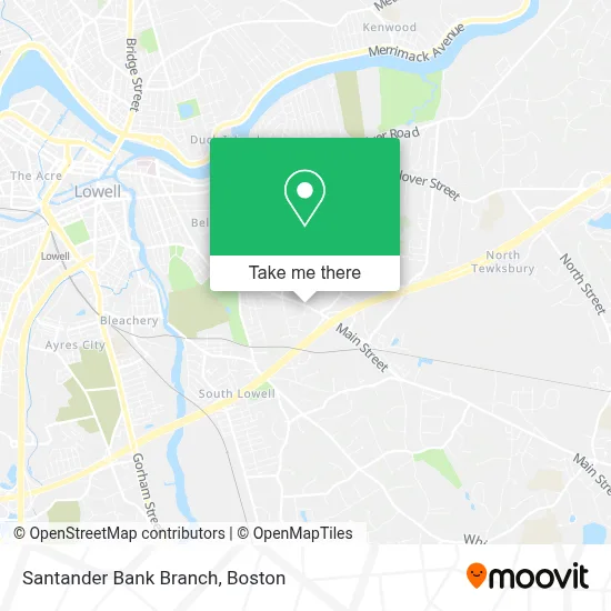 Santander Bank Branch map