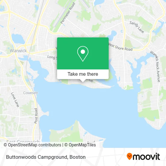 Buttonwoods Campground map