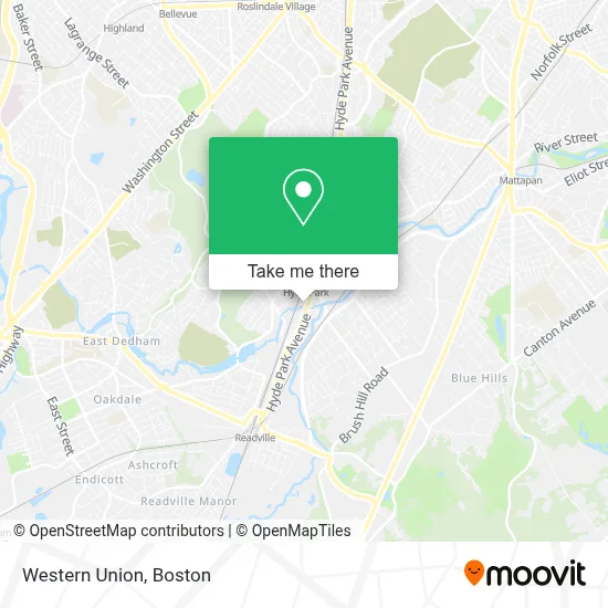 Western Union map