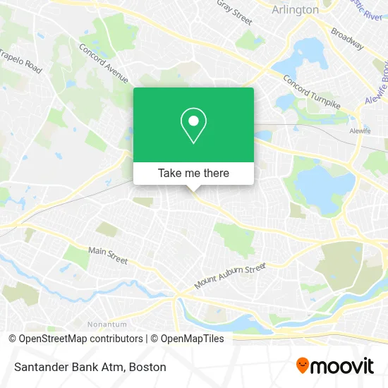 Santander Bank Atm map