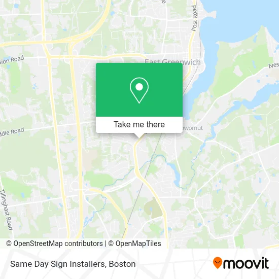 Same Day Sign Installers map
