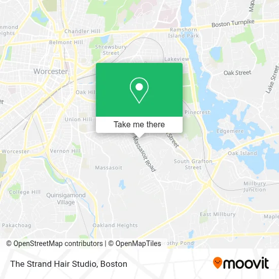 The Strand Hair Studio map