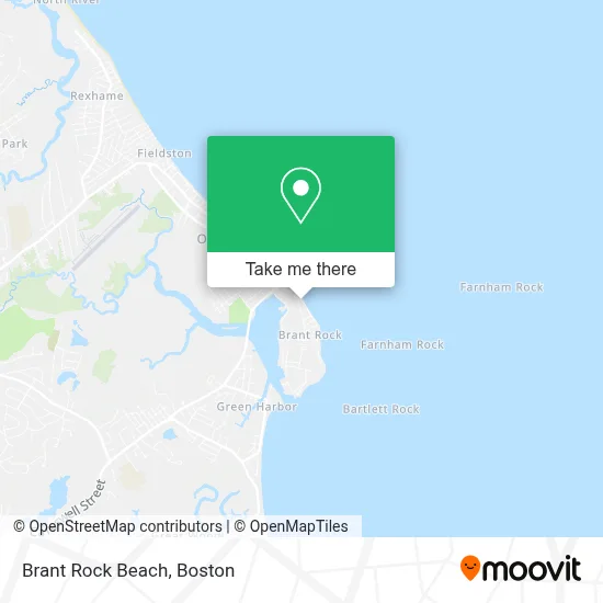 Brant Rock Beach map