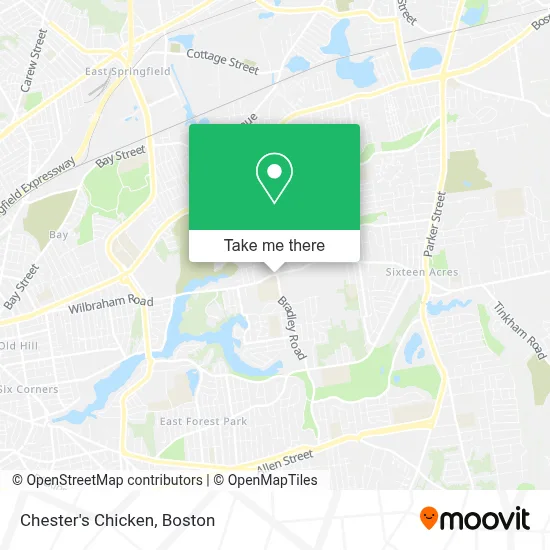 Chester's Chicken map