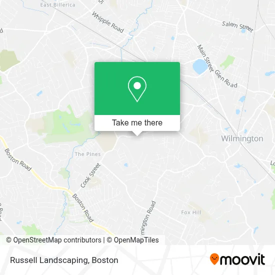 Russell Landscaping map