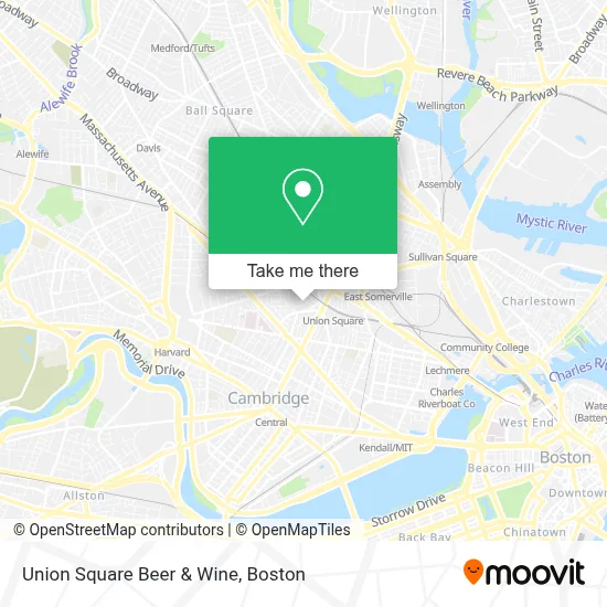 Union Square Beer & Wine map