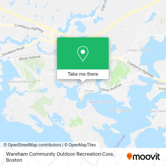 Wareham Community Outdoor Recreation-Core map