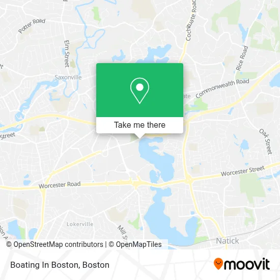 Boating In Boston map