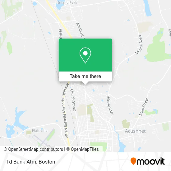 Td Bank Atm map