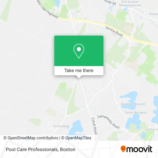 Pool Care Professionals map