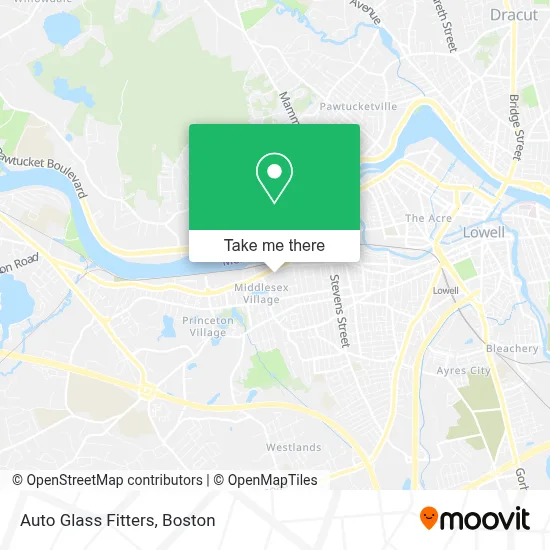 Auto Glass Fitters map
