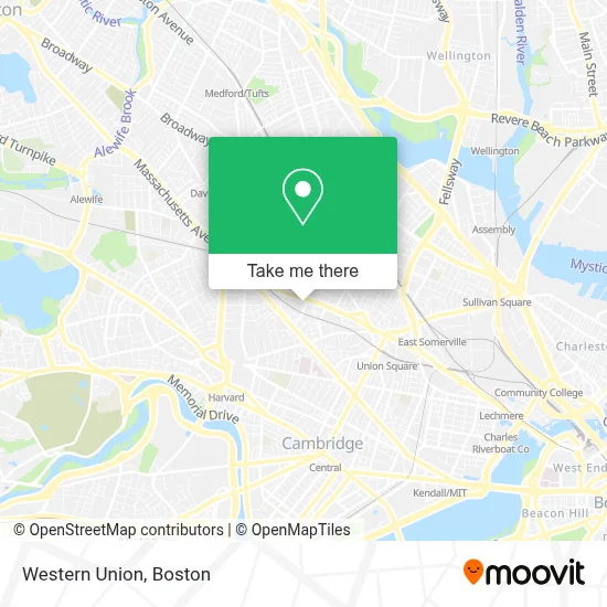 Western Union map