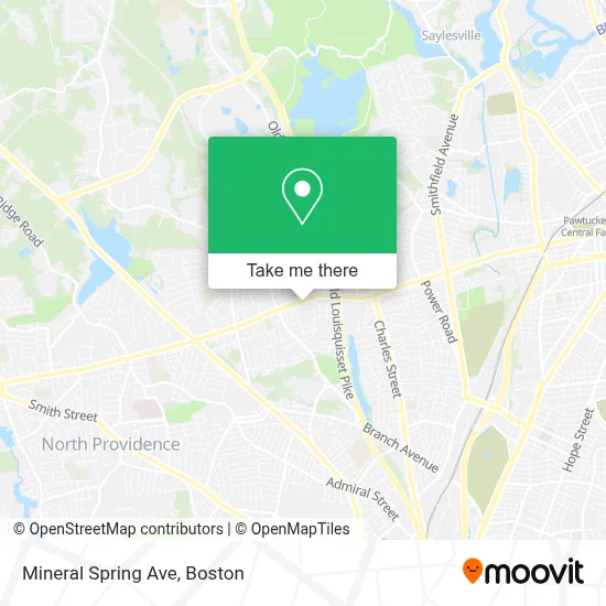 Mineral Spring Ave map
