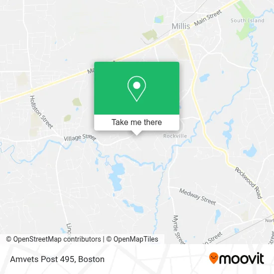 Amvets Post 495 map