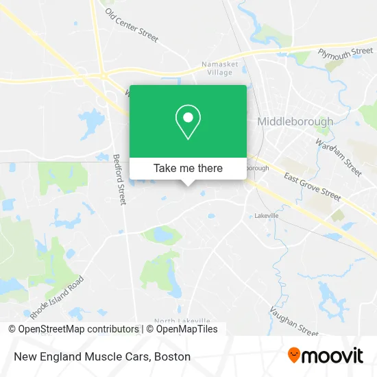 New England Muscle Cars map