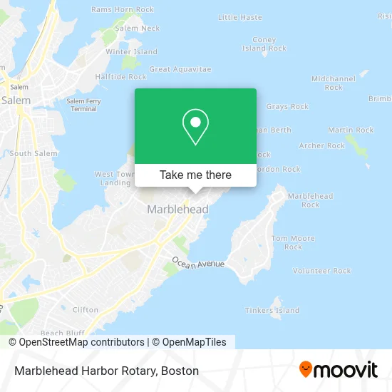 Marblehead Harbor Rotary map