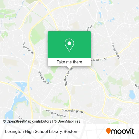 Lexington High School Library map